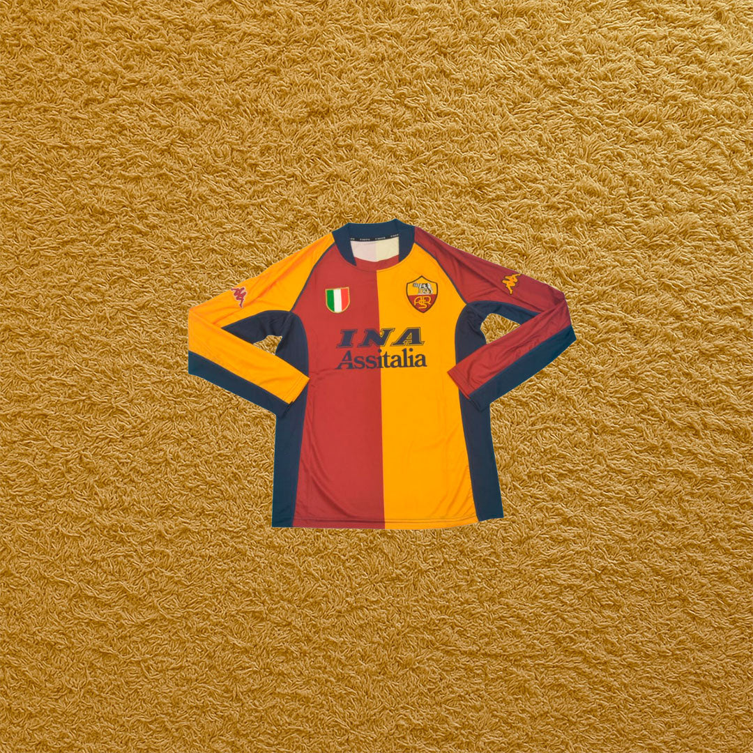 Camiseta retro manga larga Roma 2001/02 - Futwear