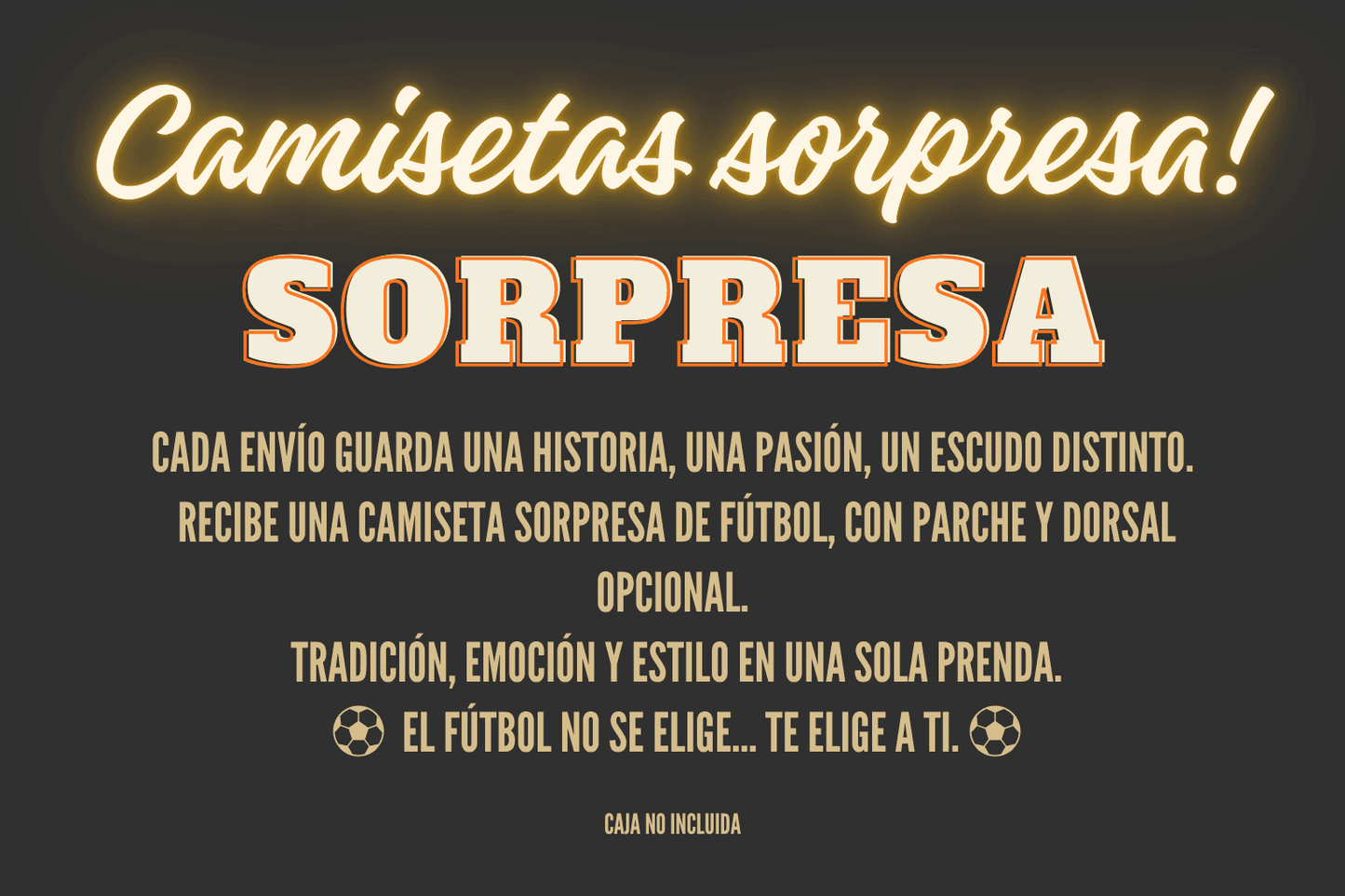 CAMISETA SORPRESA ALEATORIA Futwear