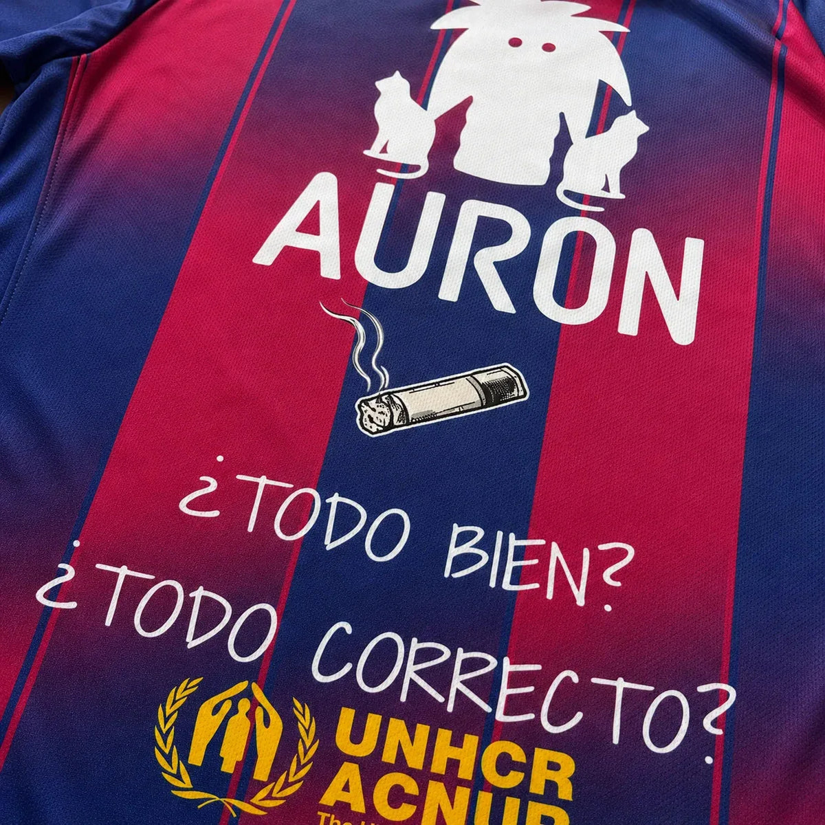 Camiseta Barcelona edición AuronPlay, vista detalle-3