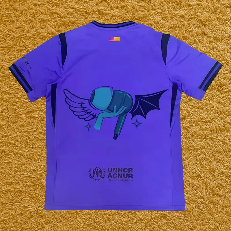 Camiseta Barcelona edición Duki y Emilia, vista trasera