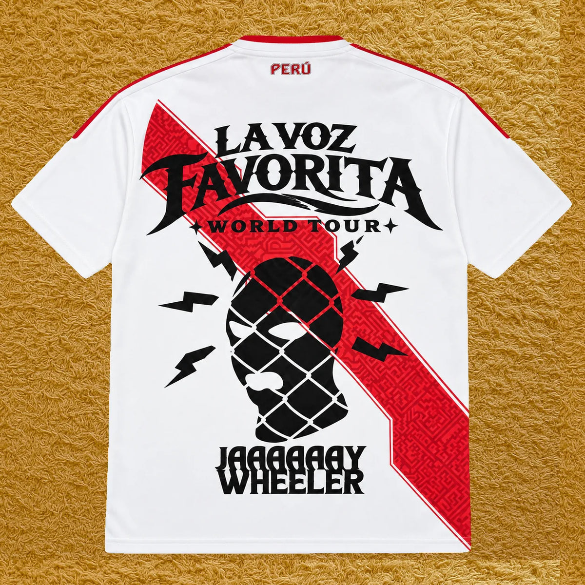 Camiseta Perú edición Jay Wheeler, vista trasera