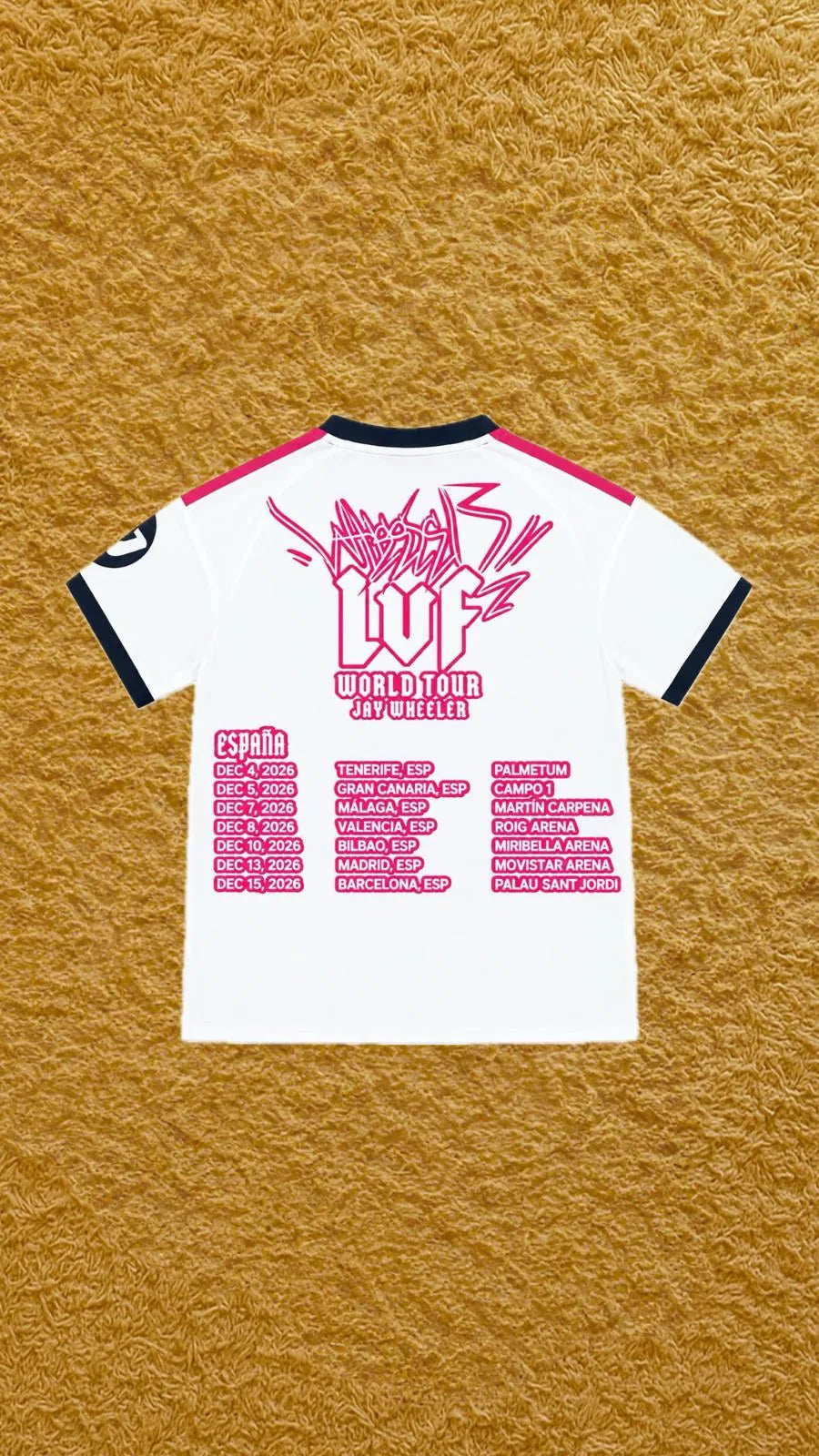 Camiseta Real Madrid edición Jay Wheeler, vista trasera