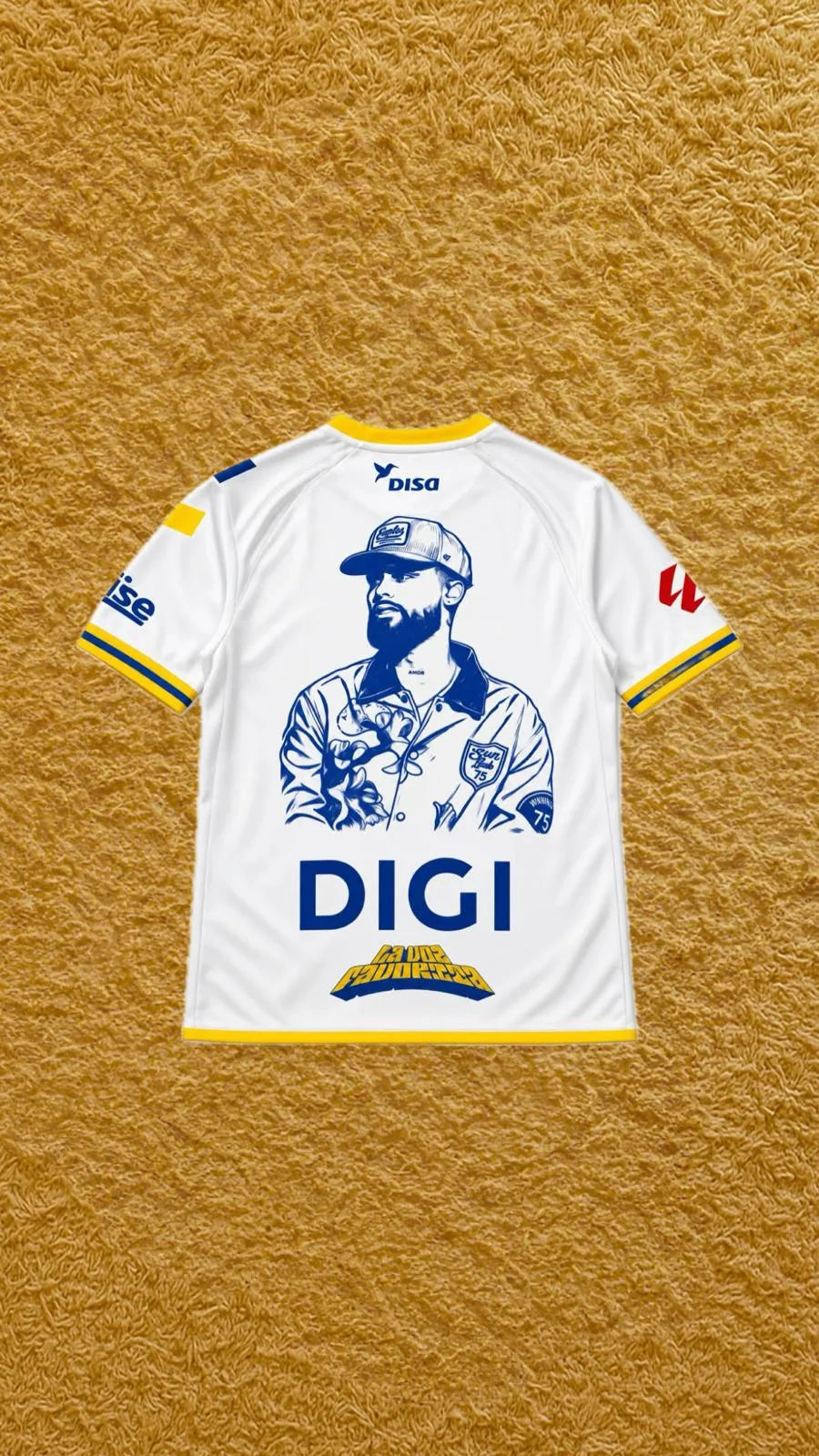 Camiseta UD Las Palmas edición Jay Wheeler, vista trasera