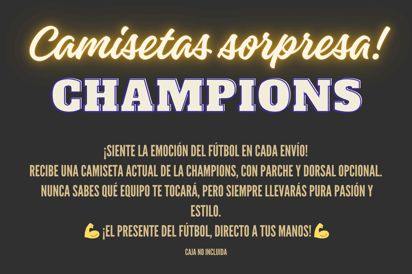 CAMISETA SORPRESA CHAMPIONS LEAGUE Futwear