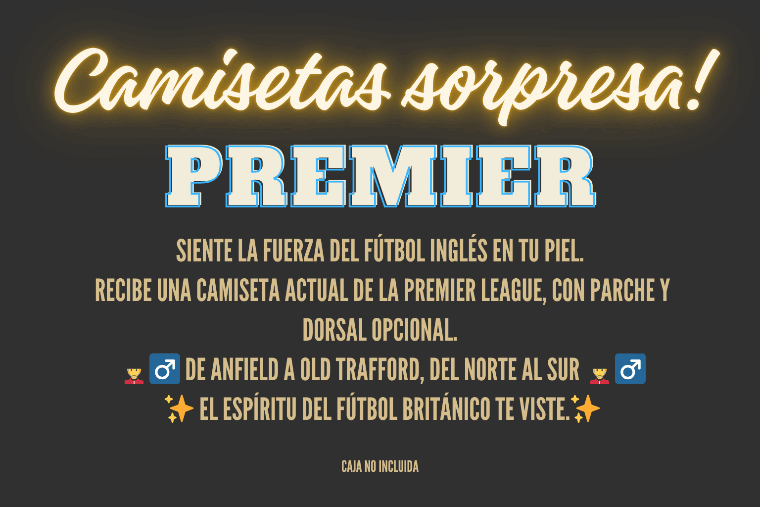 CAMISETA SORPRESA PREMIER LEAGUE Futwear