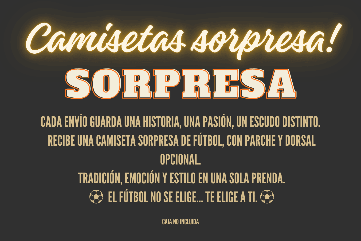 CAMISETA SORPRESA ALEATORIA Futwear