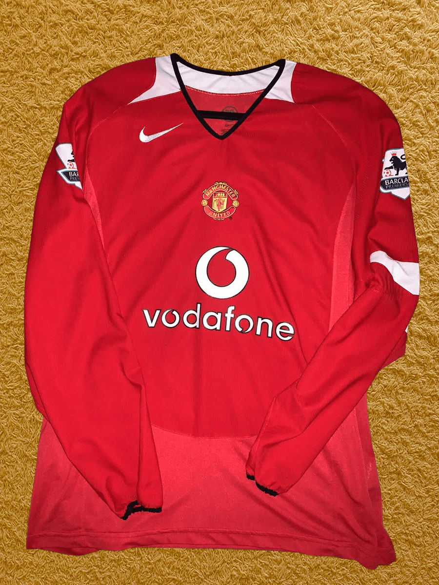 Camiseta retro manga larga Manchester United 2005
