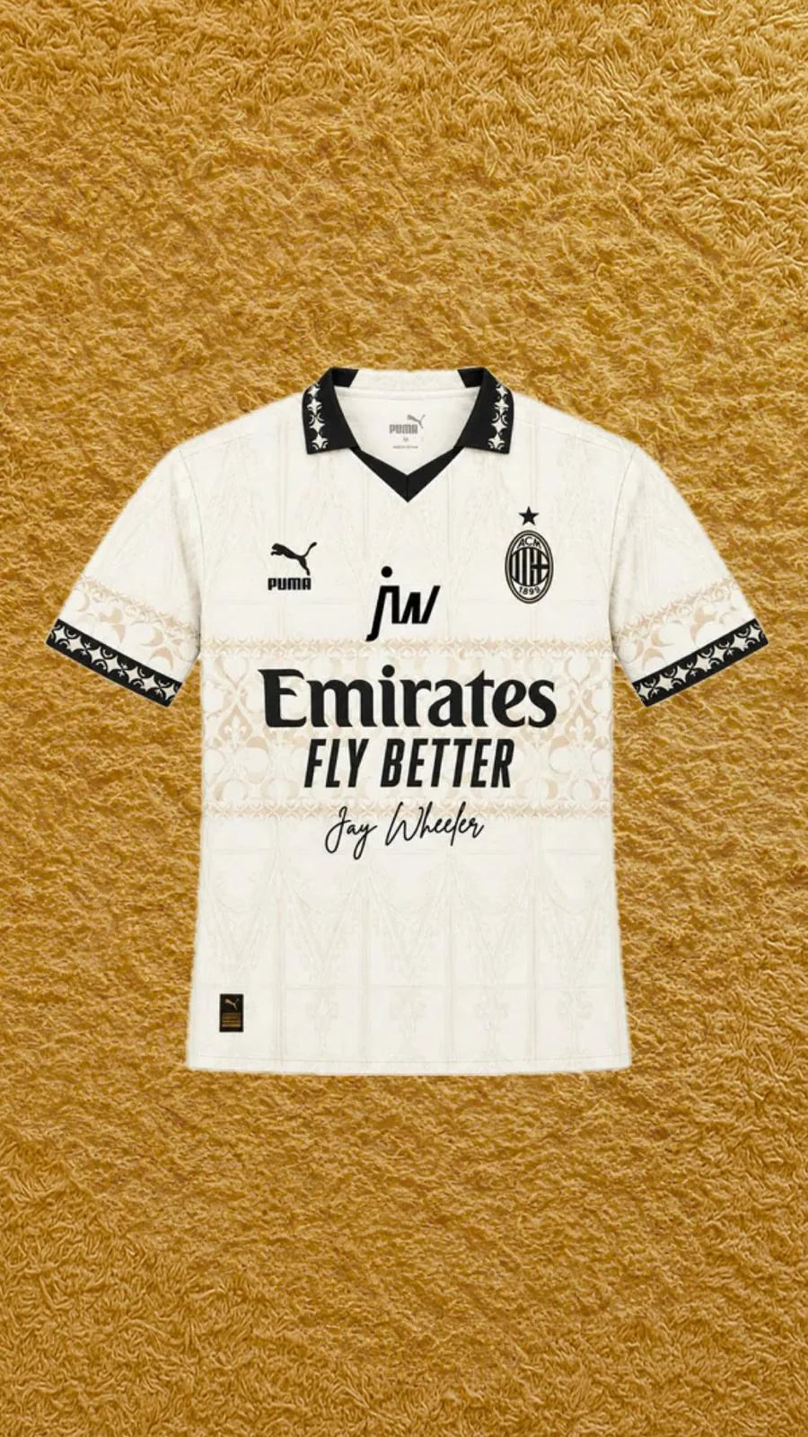 Camiseta AC Milan edición Jay Wheeler, vista frontal