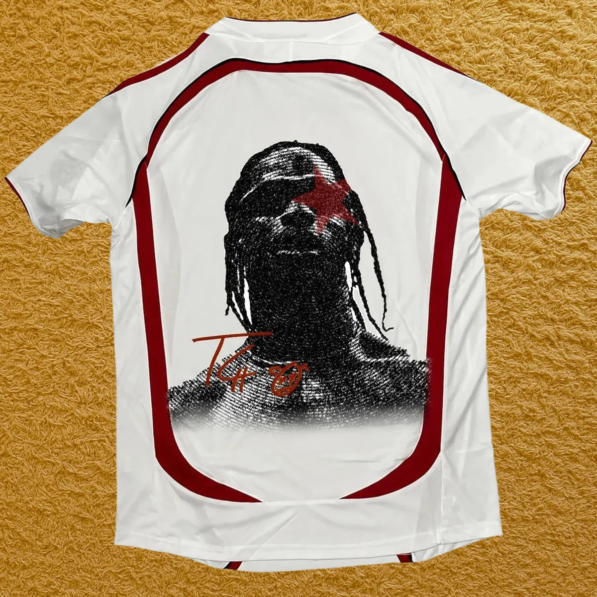 Camiseta AC Milán edición Travis Scott, vista trasera