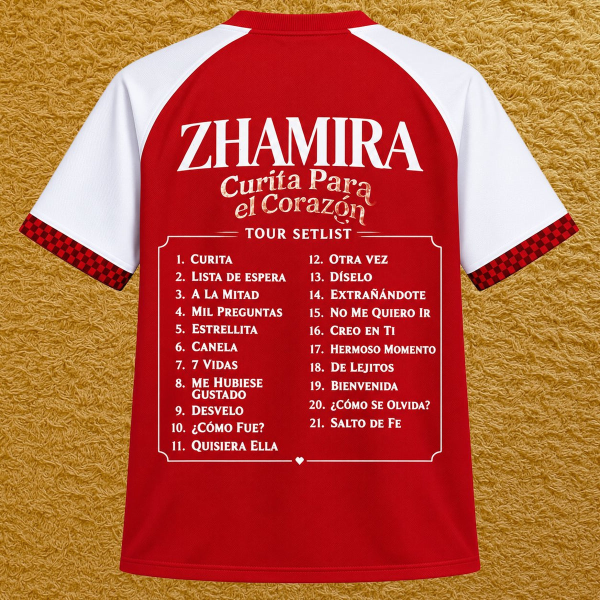 Camiseta Arsenal edición Zhamira Zambrano, vista trasera