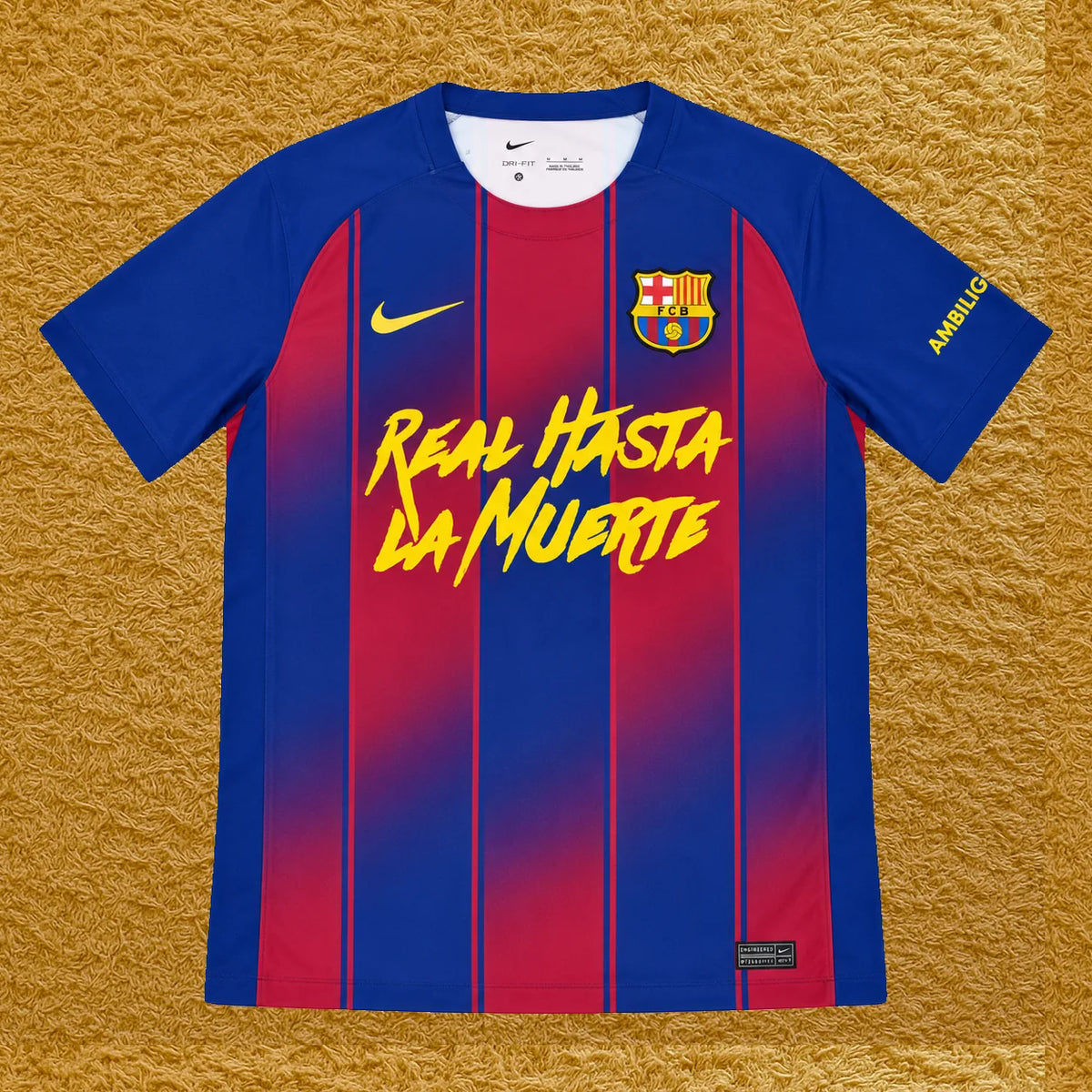 Camiseta Barcelona edición Anuel, vista frontal