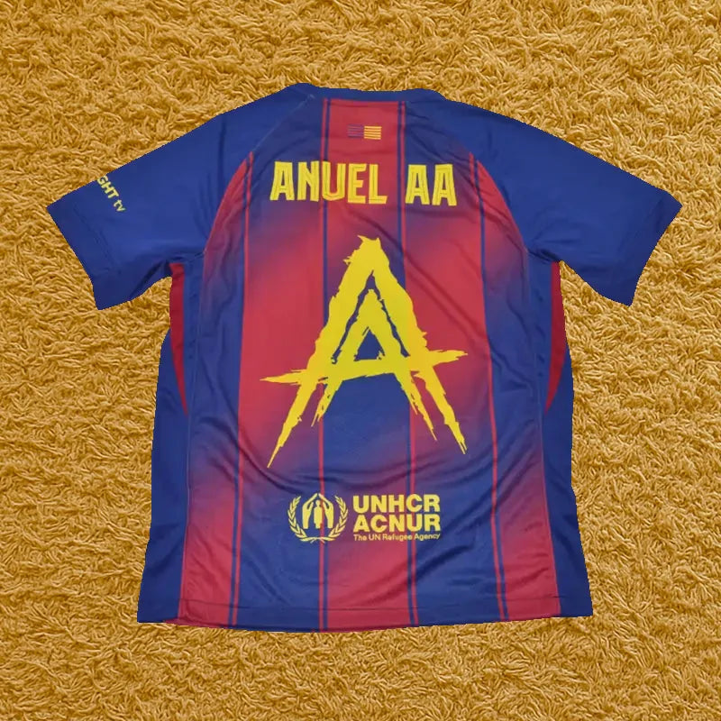 Camiseta Barcelona edición Anuel, vista trasera