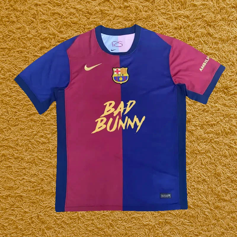 Camiseta Barcelona edición Bad Bunny, vista frontal