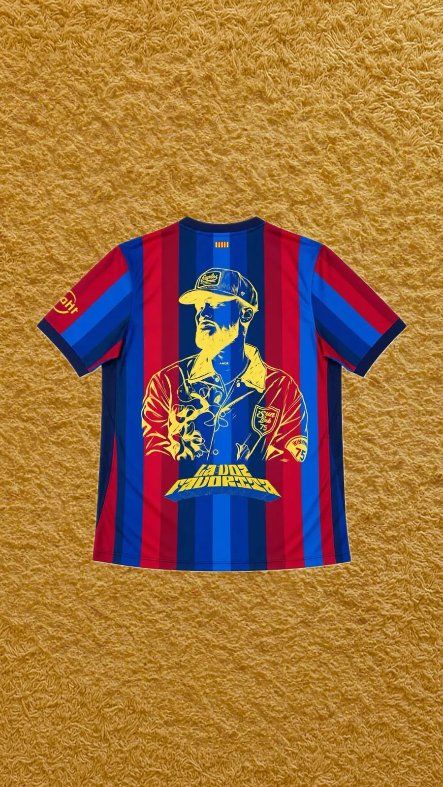 Camiseta Barcelona edición Jay Wheeler, vista trasera