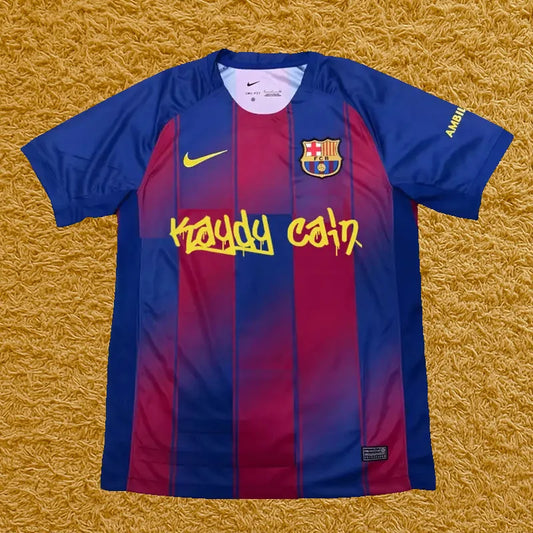 Camiseta Barcelona edición Kaydy Caín, vista frontal