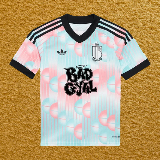 Camiseta Bélgica edición Bad Gyal, vista frontal
