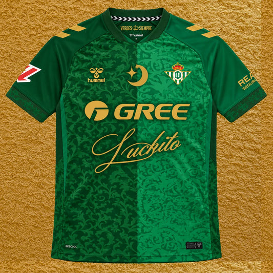 Camiseta Betis edición Lucho RK, vista frontal