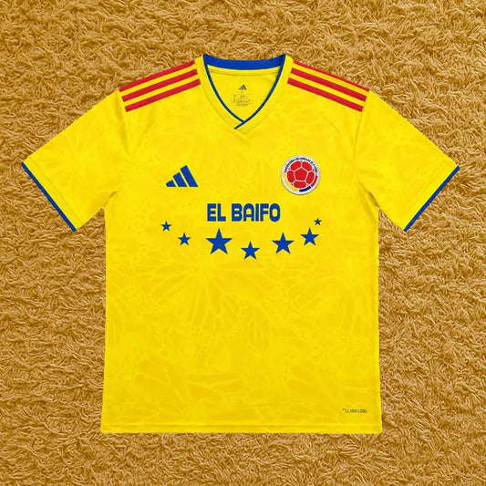 Camiseta Colombia edición Quevedo, vista frontal
