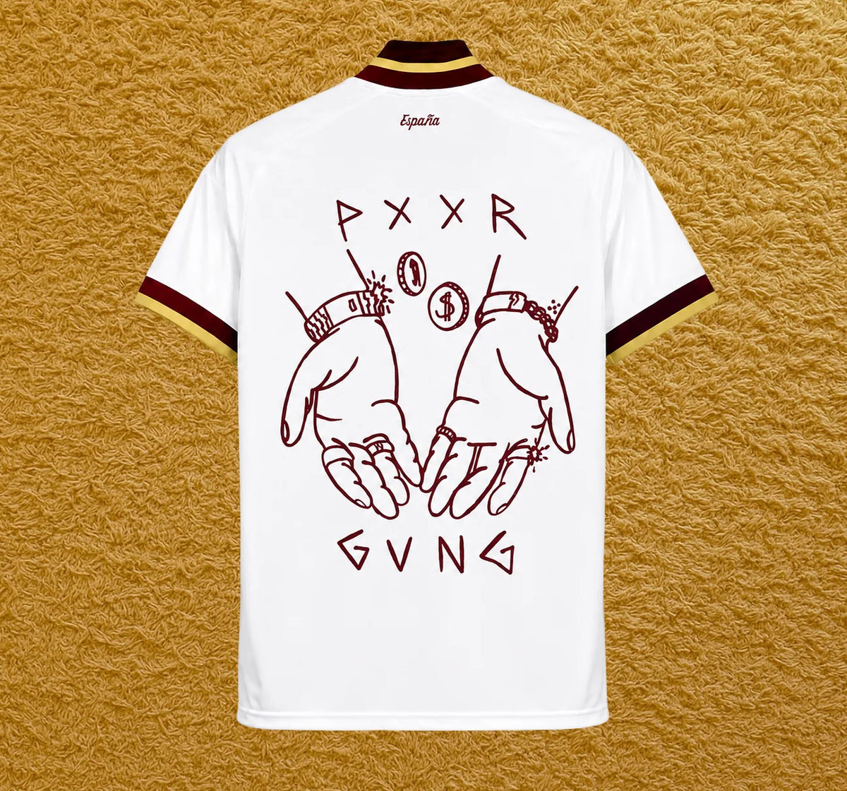 Camiseta España Dos Estrellas edición La Mafia del Amor, vista trasera