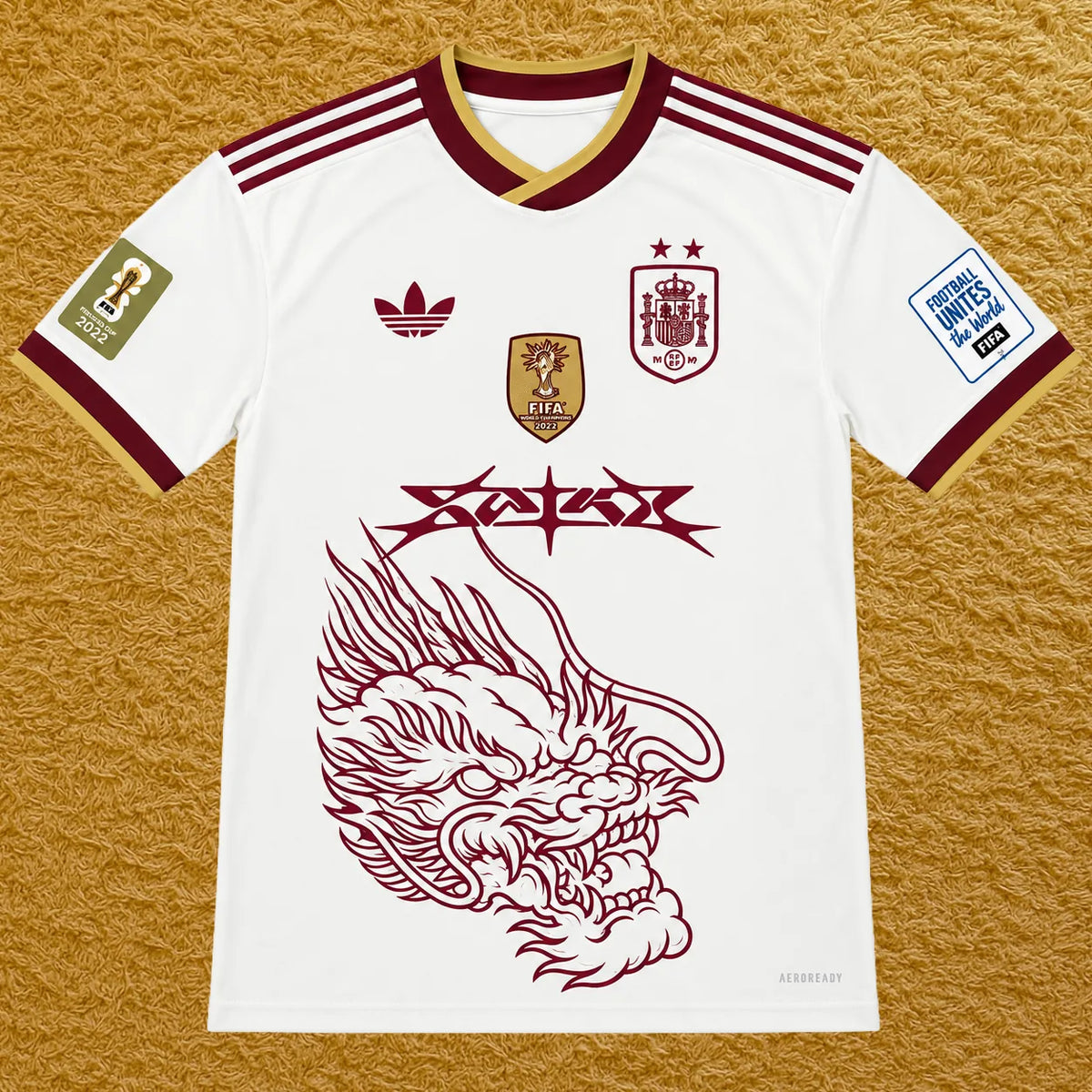 Camiseta España Dos Estrellas edición Saiko, vista frontal