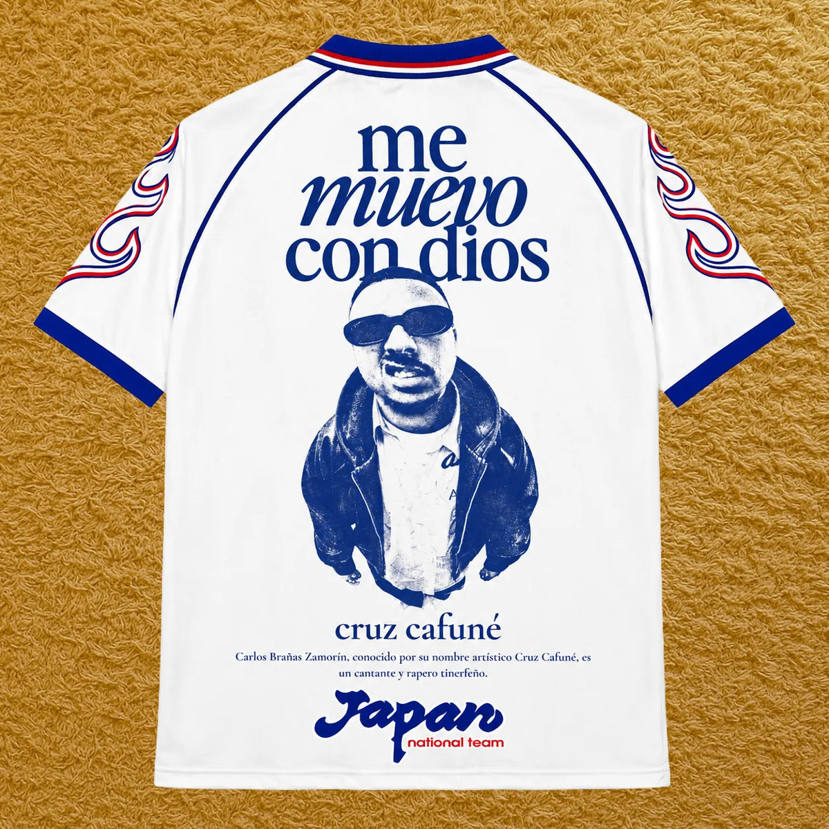 Camiseta Japón edición Cruz Cafune, vista trasera