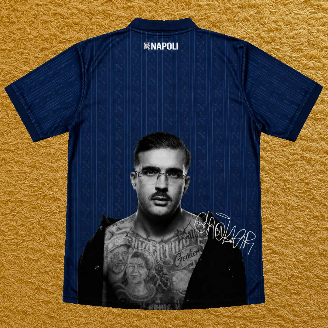 Camiseta Napoli edición Geolier, vista trasera