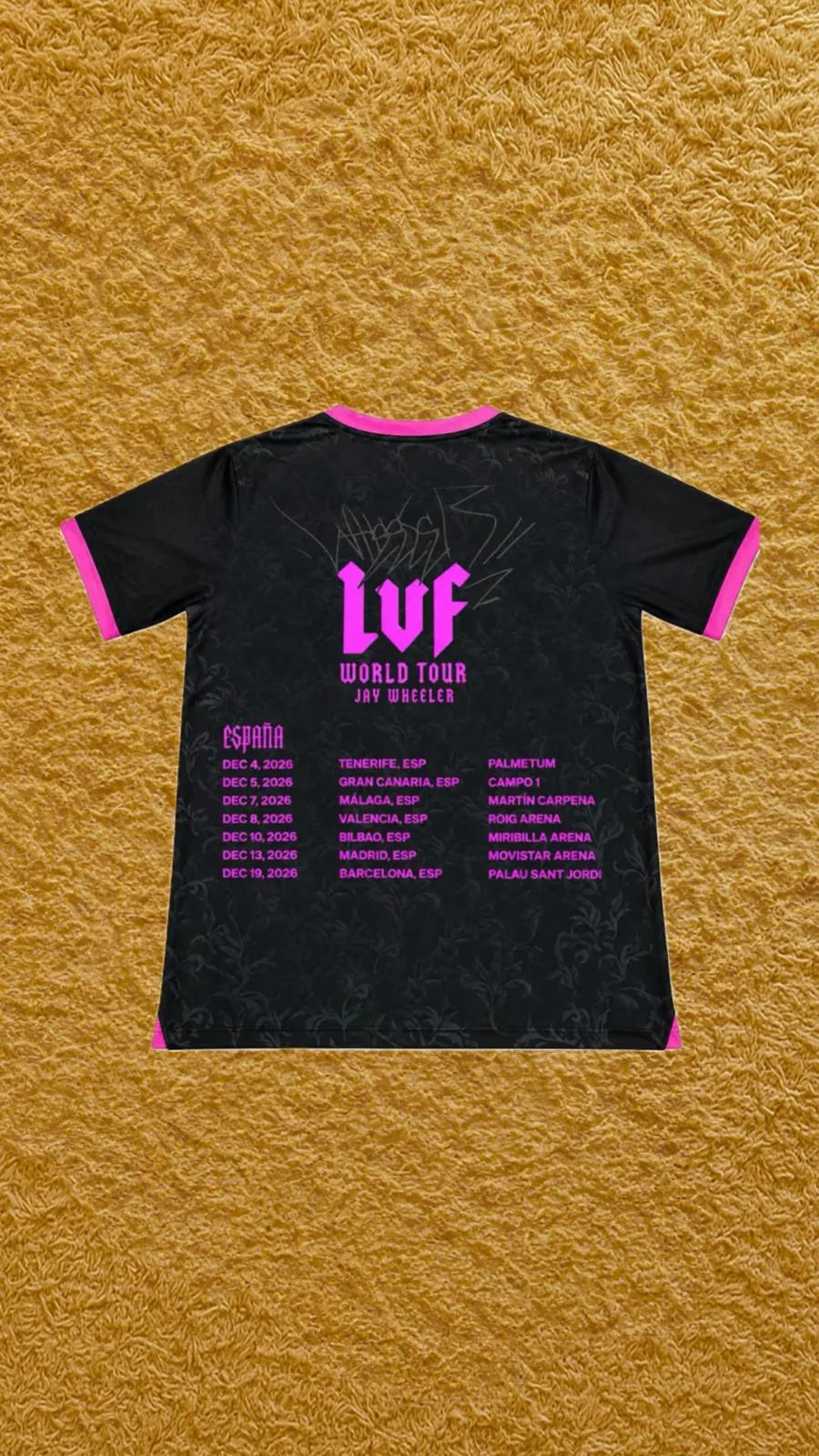 Camiseta PSG edición Jay Wheeler, vista frontal