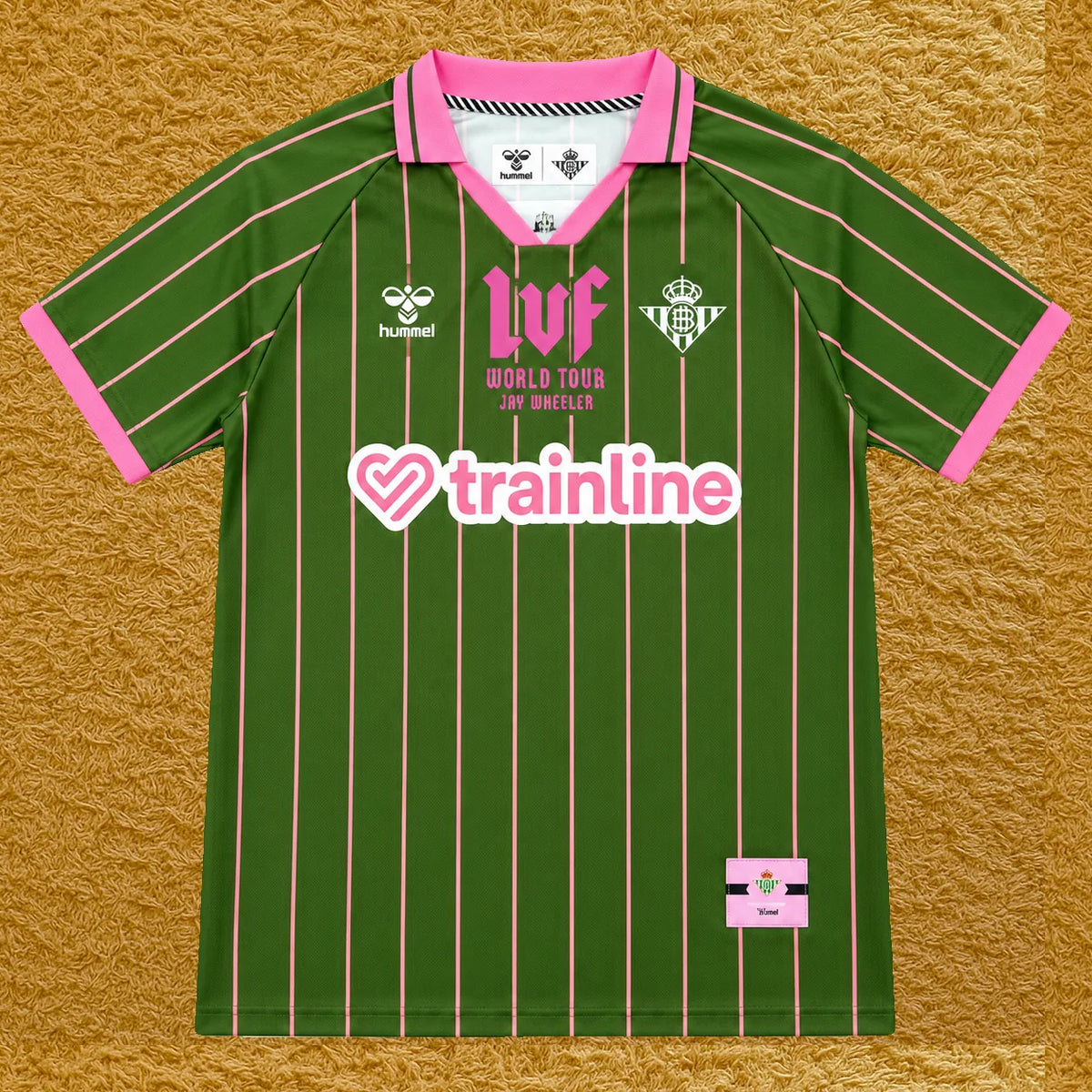 Camiseta Real Betis edición Jay Wheeler, vista frontal