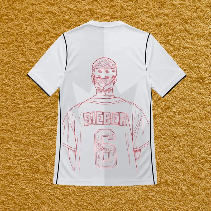 Camiseta Selección de Canadá edición Justin Bieber, vista trasera
