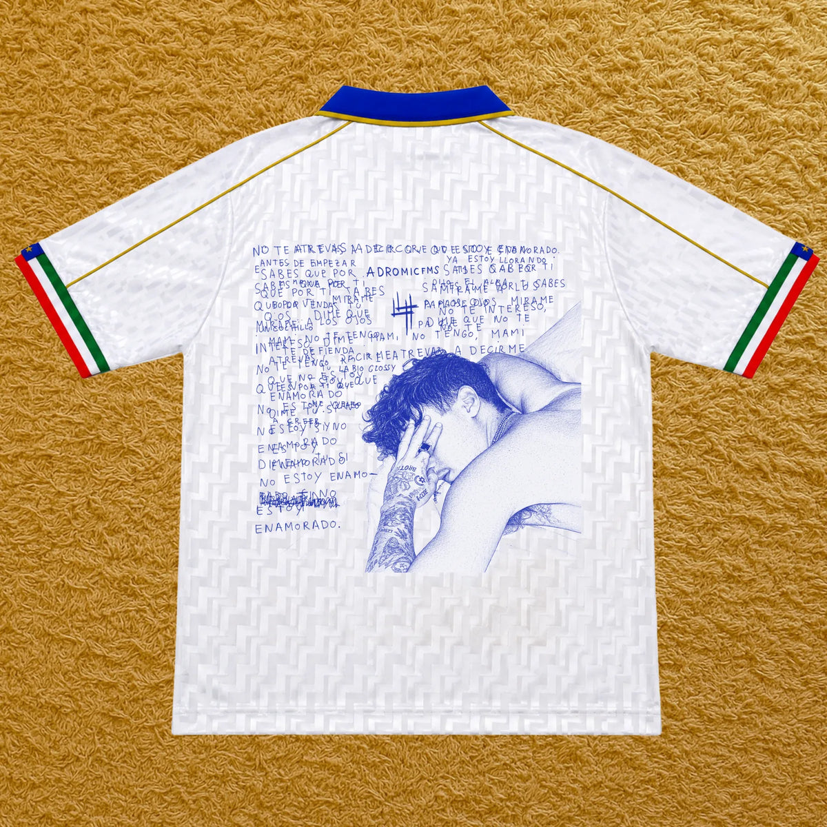 Camiseta Yung Beef y Mafia del Amor edición Italia, vista trasera
